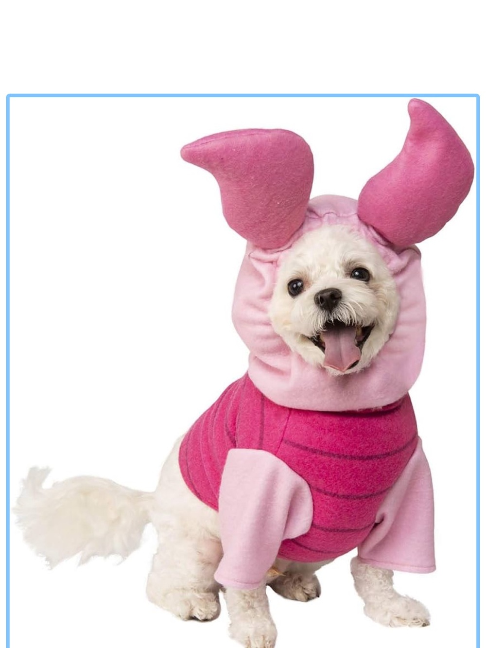 Piglet dog costume - Picture 3 of 5